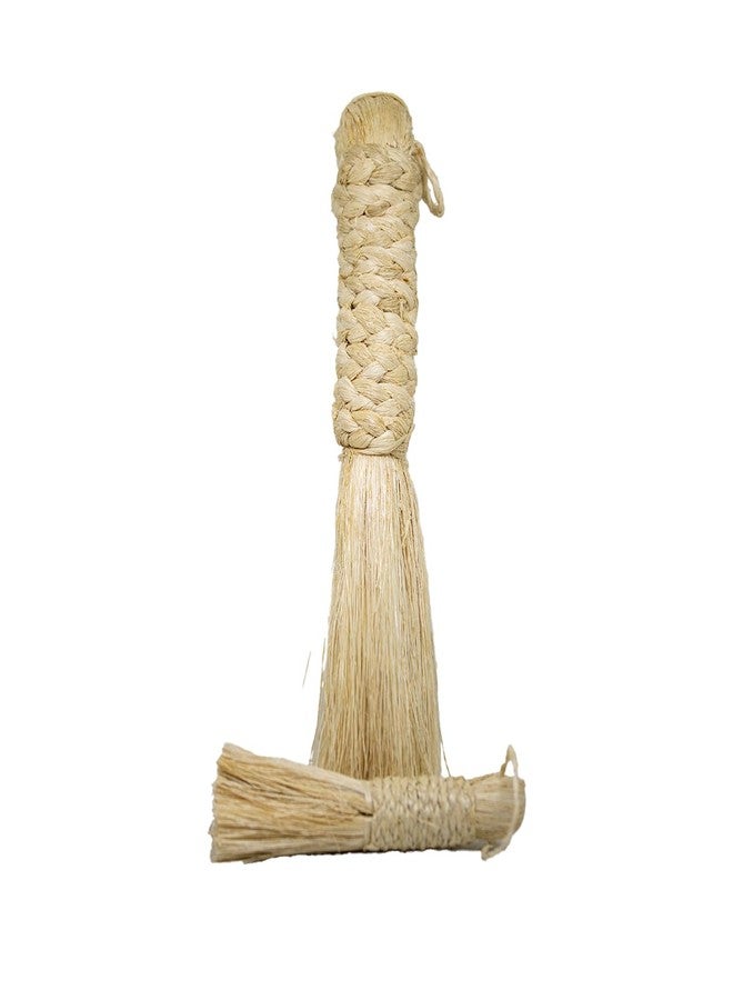Swaha Pooja Broom Combo | 1 Big and 1 Small Broom for Pooja Room | Natural Product from Banana Fibres - Image 1